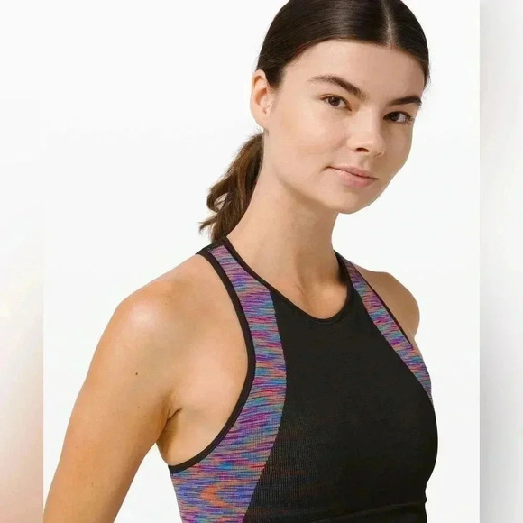 Lululemon Love Revealed Bra Black / Rainbow 4 - Picture 2 of 7